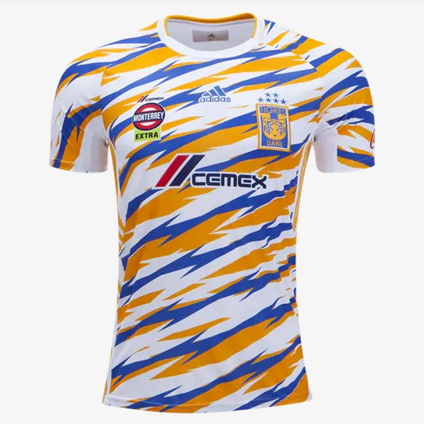 Camiseta Tigres de la UANL Tercera equipo 2019-20 Blanco Amarillo
